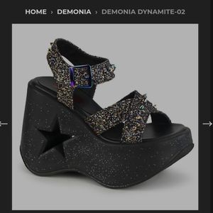 Demonia platform sandals. Brand new; never worn, only tried on.